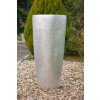 12663 5 kvetinac city sklolaminat vyska 100 cm stribrny lesk