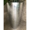 12666 22 kvetinac city sklolaminat vyska 80 cm stribrny lesk