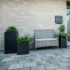 12681 3 kvetinac block sklolaminat vyska 80 cm antracit