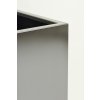 12699 3 kvetinac block vyska 80 cm brouseny nerez