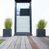 12705 26 kvetinac block sklolaminat 50x50x50 cm antracit