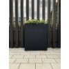 12723 10 kvetinac elemento ocel sirka 75 cm cerny