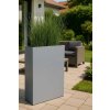 pflanzkuebel pulverbeschichtet metall grau elemento 90 01 ki 4260364568813