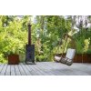 12786 7 kvetinac block corten 50x50x50 cm hnedy