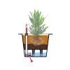 12798 12 hranaty kvetinac block sklolaminat vyska 60 cm beton design
