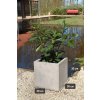 pflanzkuebel fiberglas beton design grau block 30x30x30 massbild shop 4260364564907