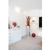 12837 16 stribrny kvetinac rondo classico sklolaminat vyska 100 cm stribrny lesk