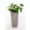 12843 4 kvetinac triangle vyska 80 cm brouseny nerez stribrny