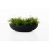 12852 7 okrasna miska plana sklolaminat 11x 43 cm antracit