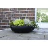12852 13 okrasna miska plana sklolaminat 11x 43 cm antracit