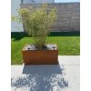 12975 6 truhlik maxi corten sirka 80 cm hnedy