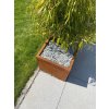 12975 7 truhlik maxi corten sirka 80 cm hnedy