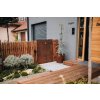 13023 5 kvetinac new rondo corten 40 cm hnedy