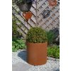 13023 5 kvetinac new rondo corten 40 cm hnedy
