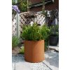 Květináč NEW RONDO, corten, Ø 50 cm, hnědý