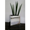 13137 5 kvetinac acento cubico lestena nerez vyska 20 cm