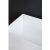 13236 5 moderni kvetinac box na nozkach style s odkladaci polici ocel sirka 60 cm bily mat