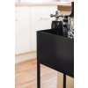 13239 10 moderni kvetinac na nozickach style ocel sirka 60 cm cerny mat