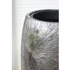 13299 9 luxusni kvetinac royal sklolaminat vyska 107 cm stribrno cerny