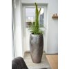 13299 13 luxusni kvetinac royal sklolaminat vyska 107 cm stribrno cerny