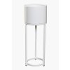 13404 17 kvetinac na vysokych nohach elevate round ocel vyska 69 cm bily mat