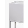 13413 8 kvetinac na vysokych nohach elevate square ocel vyska 79 cm bily mat