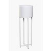13422 13 kvetinac na vysokych nohach elevate cross ocel vyska 79 cm bily mat