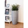 Květináč OPUS, sklolaminát, výška 80 cm, beton-design šedý