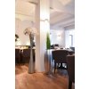13503 11 stribrny kvetinac magnum sklolaminat vyska 80 cm stribrna metaliza