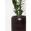 13533 12 luxusni kvetinac cavita sklolaminat vyska 97 cm cerno hnedy hedvabny mat