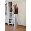 13569 6 stribrny kvetinac gala vyska 100 cm sklolaminat stribrny