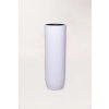 13587 6 kvetinac solerio sklolaminat vyska 100 cm bily mat