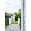 13587 10 kvetinac solerio sklolaminat vyska 100 cm bily mat