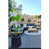13596 10 kvetinac vekra sklolaminat vyska 50 cm cerna