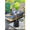 13596 7 kvetinac vekra sklolaminat vyska 50 cm cerna