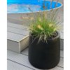 13599 11 kvetinac vekra sklolaminat vyska 40 cm cerna