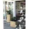 13602 6 dreveny kvetinac block akacie vyska 43 cm hnedy