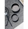 13860 27 miska na dekorace circulo sklolaminat 40 cm antracit
