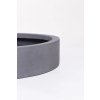 13869 9 miska na dekorace circulo sklolaminat 40 cm seda