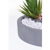 13869 13 miska na dekorace circulo sklolaminat 40 cm seda