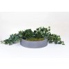 13869 14 miska na dekorace circulo sklolaminat 40 cm seda