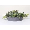 13869 8 miska na dekorace circulo sklolaminat 40 cm seda