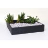 13896 12 dekoracni misa quadrado sklolaminat 50x50 cm antracit