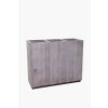 13938 13 dreveny kvetinac elemento drevo sirka 90 cm bila antik