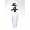 13998 12 kvetinac magnum sklolaminat vyska 100 cm bily mat