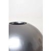 14019 6 stribrny kvetinac globo sklolaminat vyska 38 cm stribrna metaliza