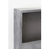 14085 8 kvetinac na stenu minu sklolaminat 30x30 cm sedy