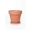 14112 12 kvetinac levanta plast vyska 27 cm natur