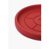 14163 7 miska pod kvetinac plato plast 30 cm cervena
