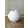14418 7 kvetinac globo sklolaminat 40 cm bila